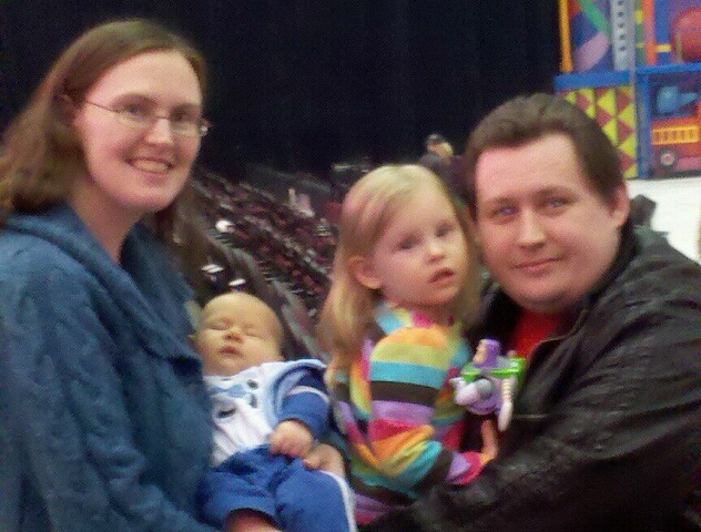 The Rouzzo family at Disney On Ice: Toy Story 3