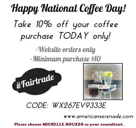 National Coffee Day 10% off